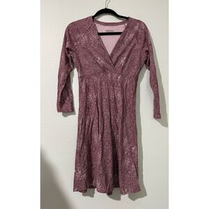 Patagonia Metairie wrap dress long sleeve S